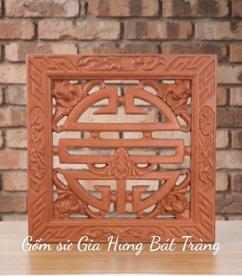 Gạch gốm chữ thọ vuông 50cm 60cm