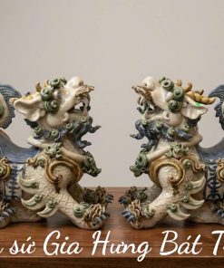 Tượng nghê gốm sứ Bat Tràng