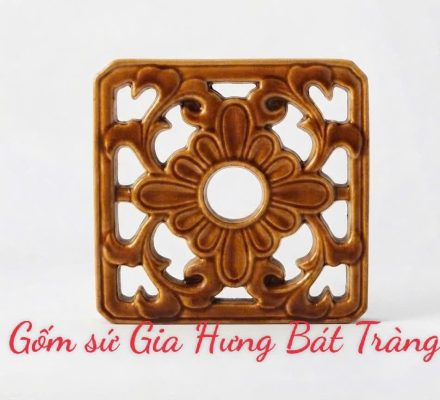 Gạch thông gió gốm bát tràng gạch hoa cúc