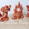 Rồng Chầu Mặt Nguyệt Gốm Đất Đỏ dài 1m25