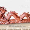 Rồng Chầu Mặt Nguyệt Gốm Đất Đỏ dài 1m25
