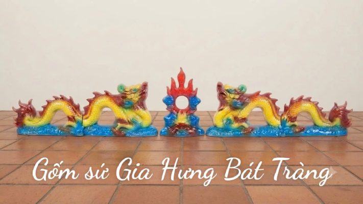 Rồng Chầu Mặt Nguyệt Gốm Bát Tràng