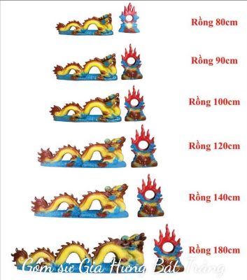Rồng Chầu Mặt Nguyệt Gốm Bát Tràng